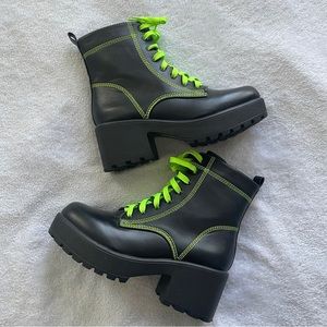 Koi Footwear Dolls Kill Slime Kitana Combat Boots